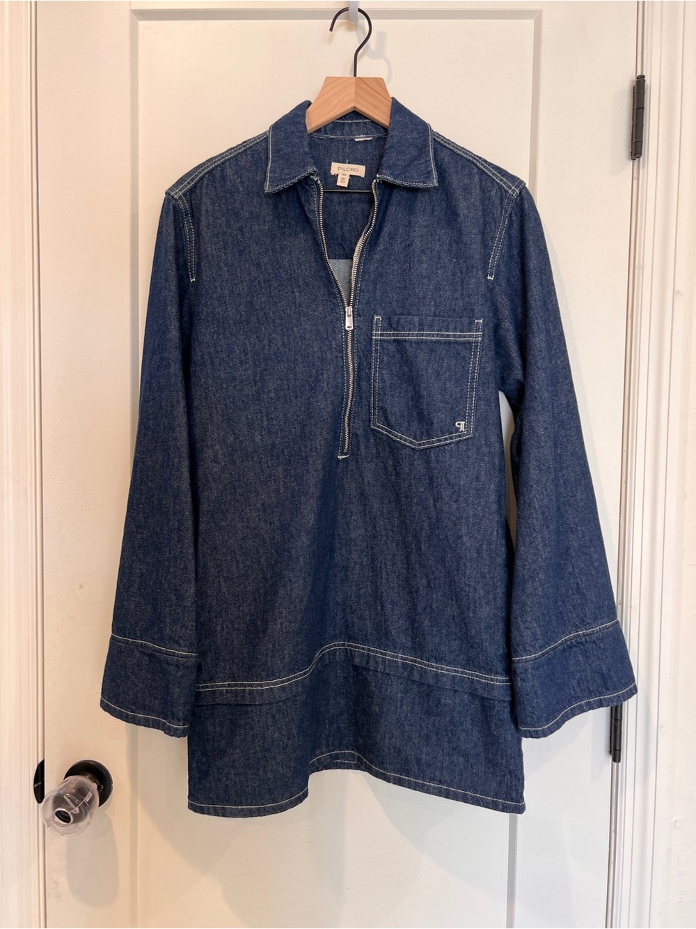 Anthropologie Pilcro Denim Mini Shift Dress